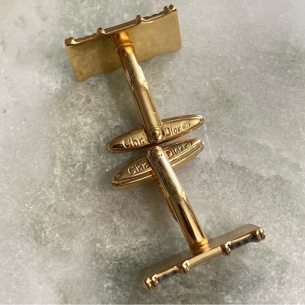 Auth Dior Cuff Links Vintage - Picture 5 of 6